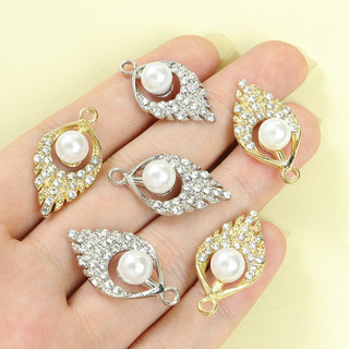 10 Chiếc Đá Lấp Lánh & Hình Lá Ngọc Trai Quyến Rũ Tính Khí Thanh Lịch Vòng Cổ Bông Tai Trang Trí Quần Áo Mặt Dây Hình Thoi DIY - Hoàn Hảo Cho Những dịp Trang Trọng Và Mặc Hàng Ngày