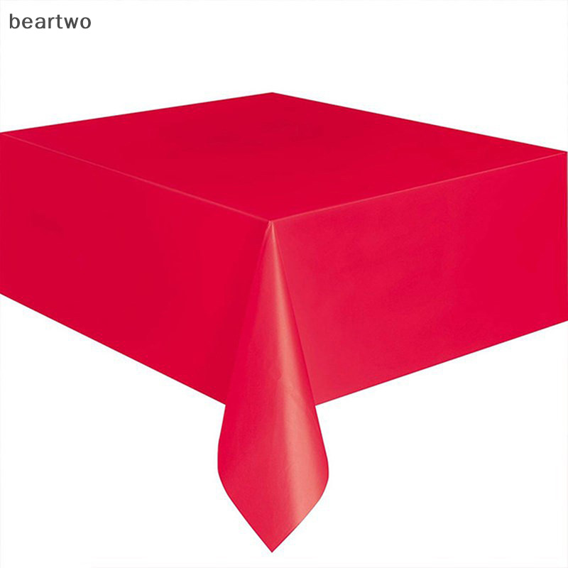 < Beartwo > Khăn trải bàn dùng một lần đầy màu sắc Đỏ Hồng Trắng Bàn làm việc Khăn lau bàn Giáng sinh Sinh nhật Tiệc cưới Trang trí năm mới Đẹp