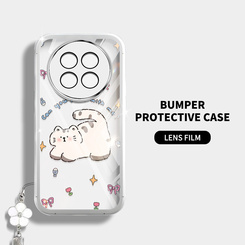 Ốp Điện Thoại YBD Cho Realme 14 Pro + Realme 14T 5G Realme 13 Pro + Realme 12X Realme 12 Pro Plus Realme 12 + Họa Tiết Mèo Con Dễ Thương Với Hangi