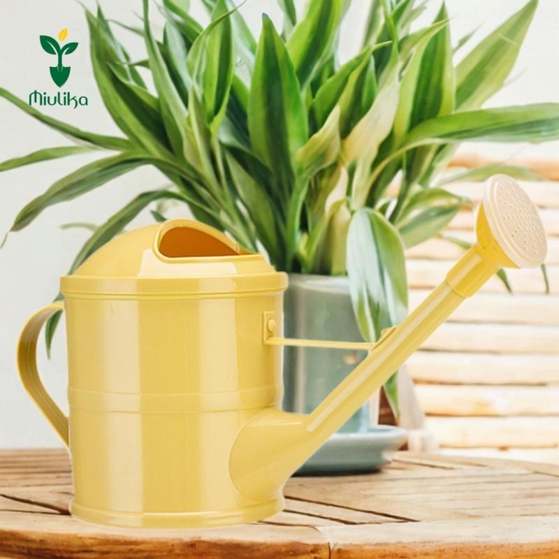 Bình tưới Miulika 1.5L vòi dài, dụng cụ làm vườn di động, bình tưới cho chậu ngoài trời