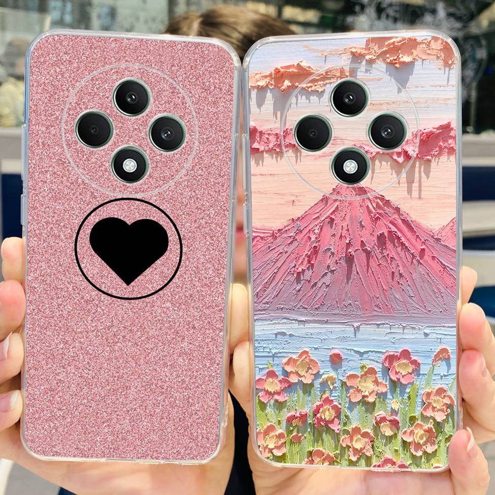 Ốp lưng Oppo Reno 12F 5G CPH2637 Ốp lưng TPU mềm trong suốt Oppo Reno12 F Thời trang mát mẻ Vỏ sơn hoa mèo dễ thương