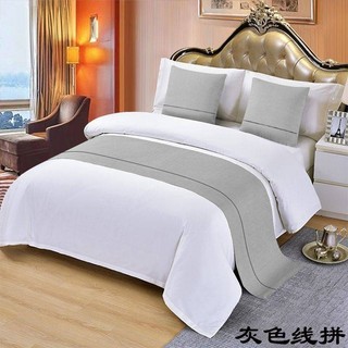 Phong Cách Mới ins Khách Sạn Khăn Đầu Giường Đầu Giường Cao Cấp Đơn Giản B & B Khách sạn Khăn Đầu Giường Màu Trơn Ánh Sáng Sang Trọng Vỏ Giường Đầu Giường