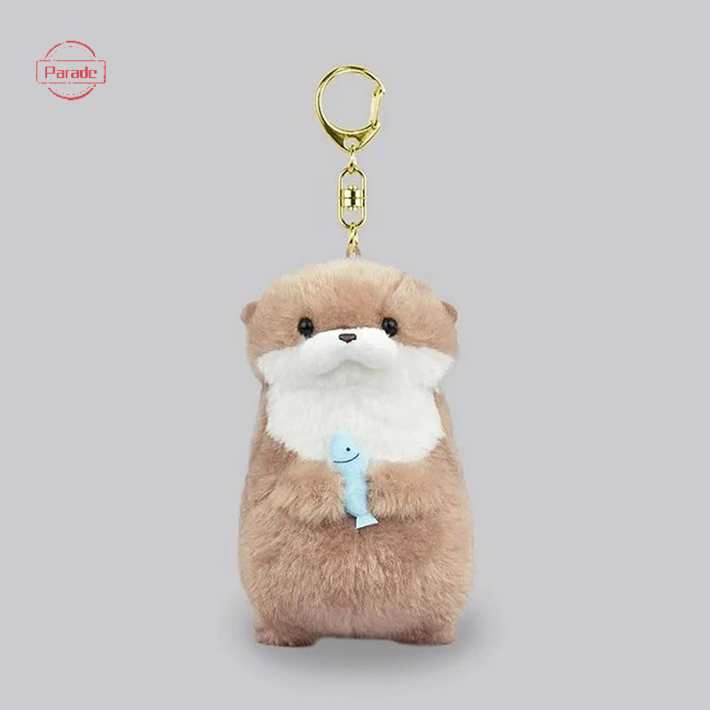 Diễu Hành Dễ Thương Otters Cầm Cá Sang Trọng Móc Khóa Nhẹ Mặt Dây Chuyền Đạo Cụ Cho Túi Đi Học Ví Chìa Khóa VN