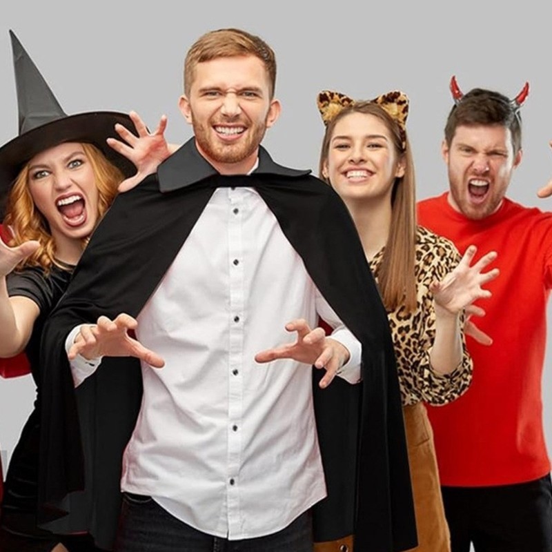 Dasbsug Phù Thủy Áo Khoác Trang Phục Mũ Phù Thủy Bộ Halloween Mũi Trang Phục Phù Thủy Trang Phục