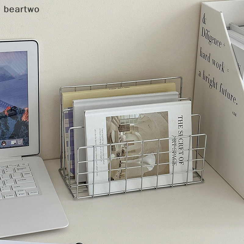 < Beartwo > Ins Giá đựng đồ để bàn bằng sắt tối giản Giá sắp xếp Bàn sắp xếp Giá để sách tài liệu Giá để bàn Giá lưu trữ đa chức năng Đẹp