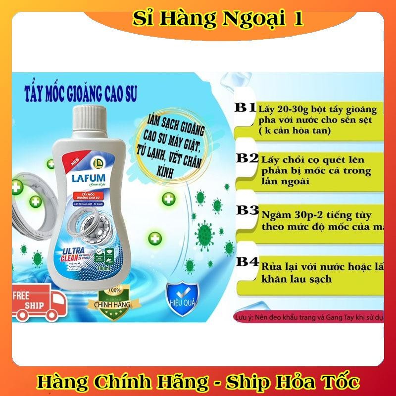Tẩy mốc gioăng cao su LAFUM loại bỏ nấm mốc trên bề mặt cao su máy giặt tủ lạnh, silicon, nhựa, nền gạch, viền chân kí