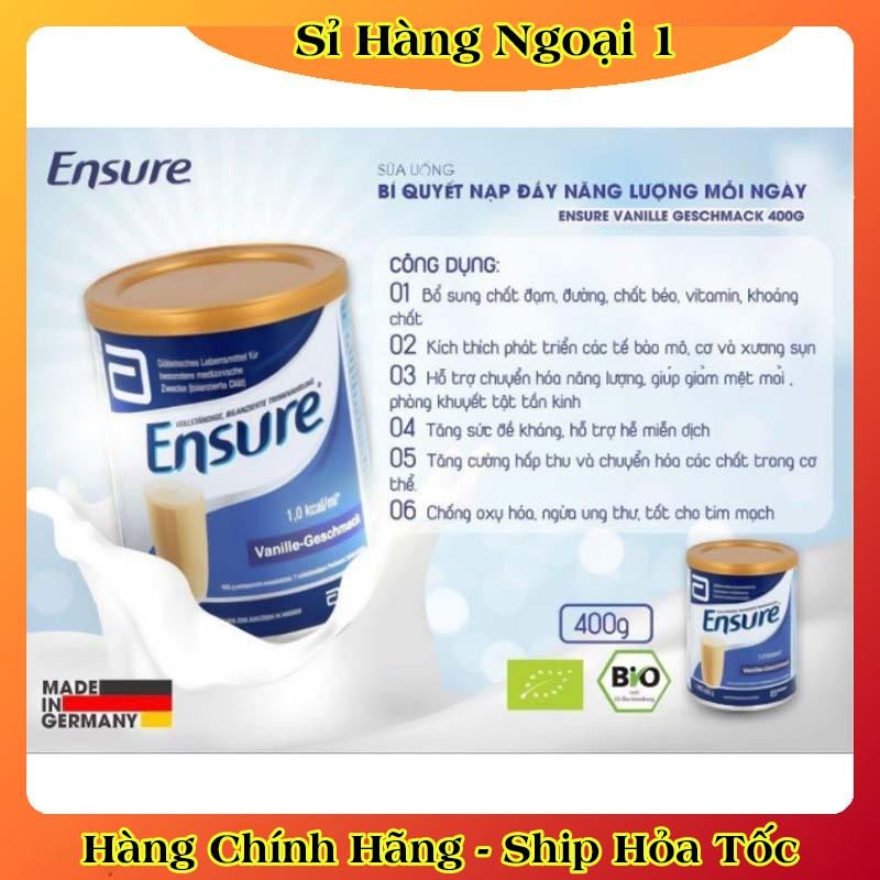 Sữa Ensure Đức 400G (Date Mới Nhất) Hương Vanila Chính Hãng Giá Tốt Đủ Bill