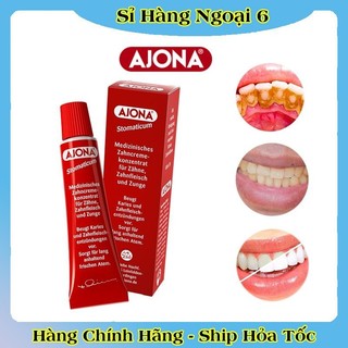 Kem đánh răng  Ajona đỏ 25ml loại bỏ cao răng, bảo vệ răng nướu, hiệu quả gấp 5 lần -Date mới nhất đủ bill