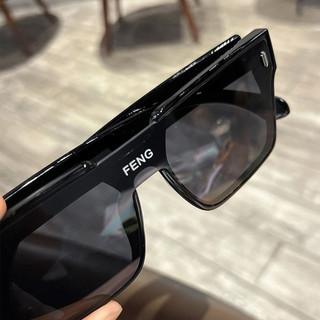 Kính râm ngoại cỡ hình vuông Unisex Hỗ trợ mũi tích hợp Kính râm bản lề mịn