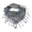 Yoo Color Block Houndstooth Shemagh Khăn choàng quấn đầu Keffiyeh có tua rua