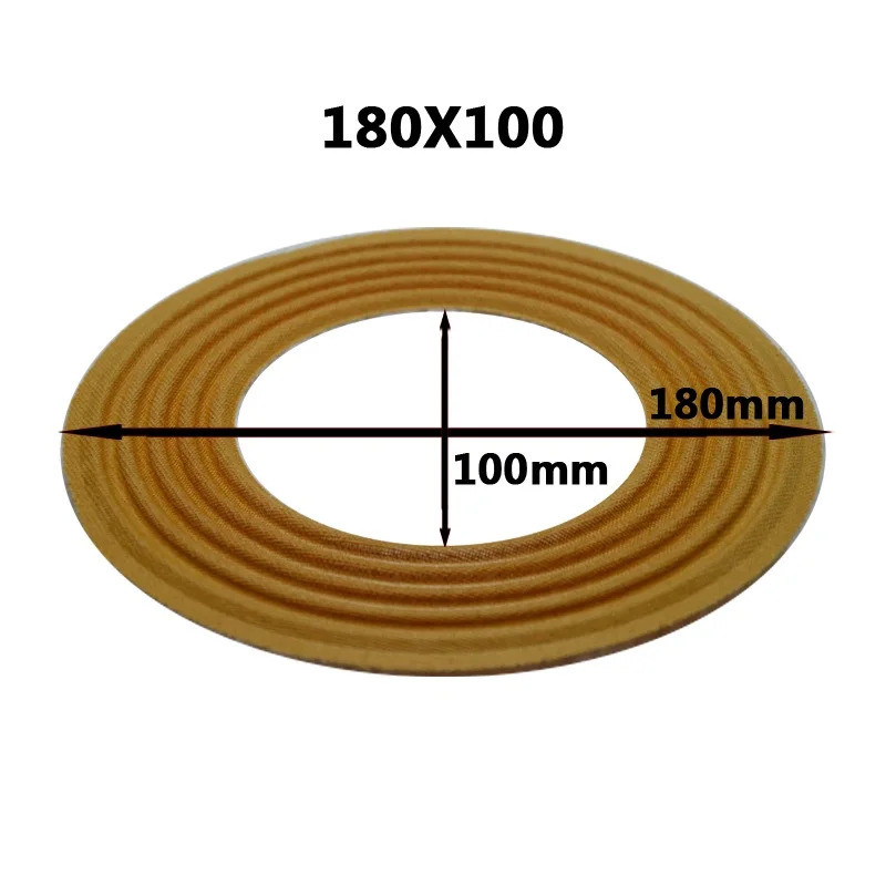 1 Cái 49.5 / 51.5 / 65.5 / 75.5 / 100mm Core OD180mm Đàn Hồi Sóng Loa Siêu Trầm Loa Bass Sửa Chữa Nhện Giảm Chấn