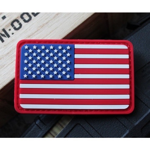 Patch_miếng dán velcro PVC cờ các nước_retro