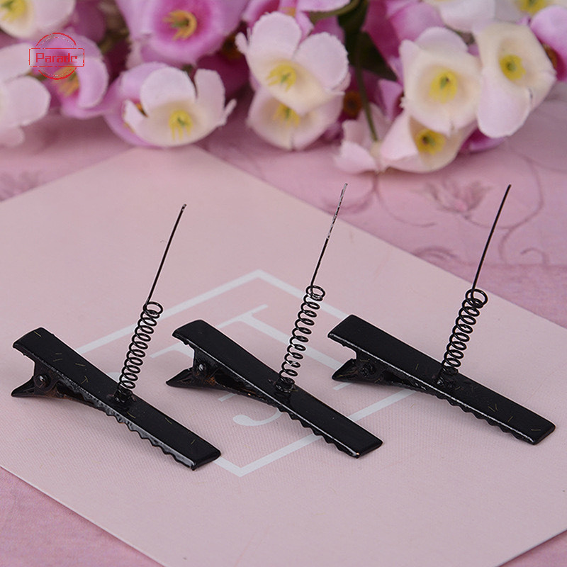 Diễu Hành 10 Chiếc 4cm Đen Kim Loại Có Đầu Mùa Xuân Cá Sấu Kẹp Cho Handmade DIY Cơ Bản Đa Năng Kẹp Tóc Sáng Tạo Mũ VN