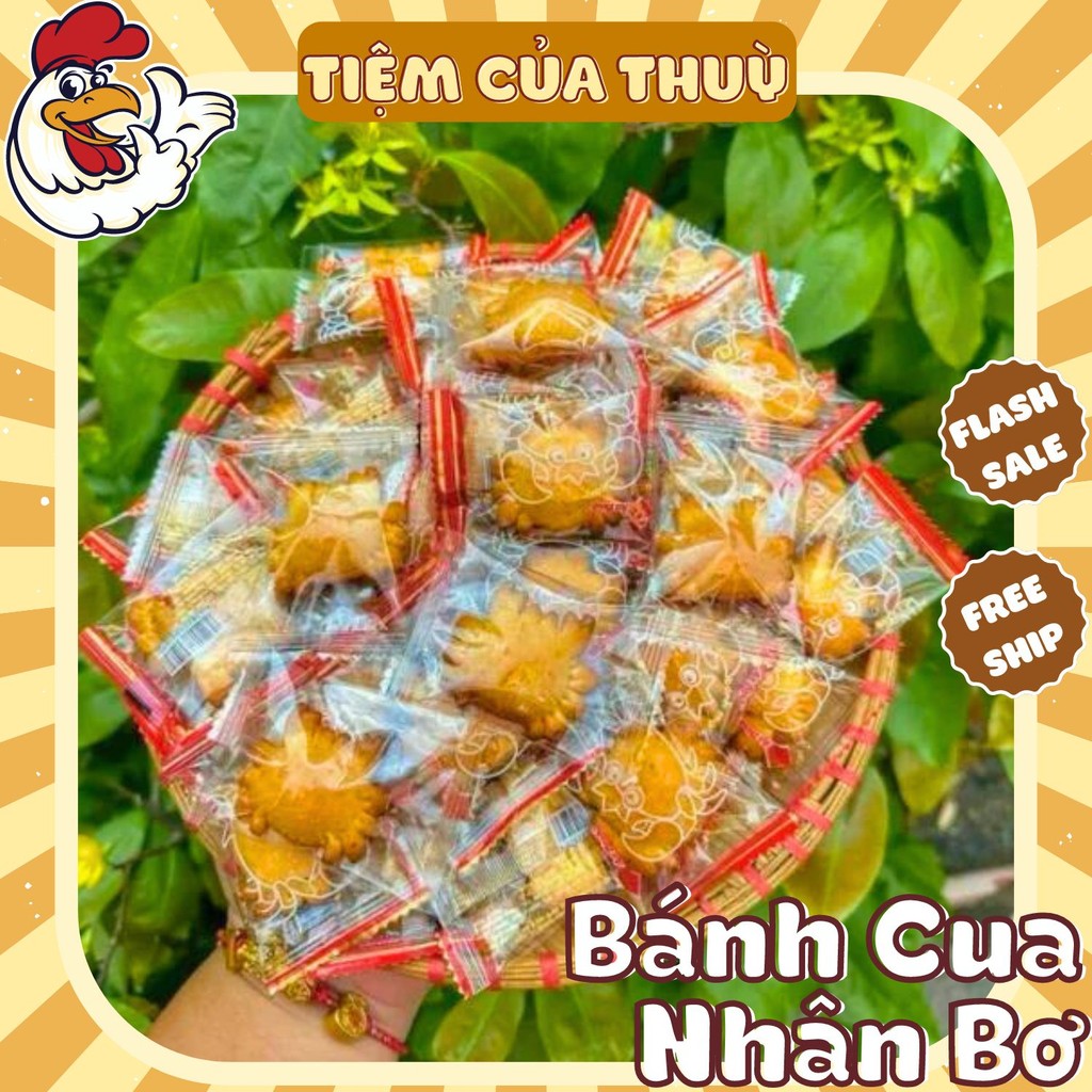 500G Bánh Cua Nhân Kem Bơ Sữa , Bánh C…