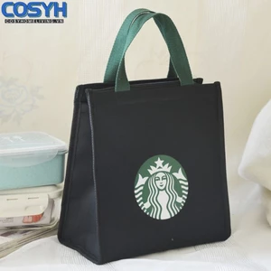 < Cosyh > Dành cho starbucks Túi Bento Nhật Bản Tote Túi Cơm Trưa Cách Nhiệt Lớn