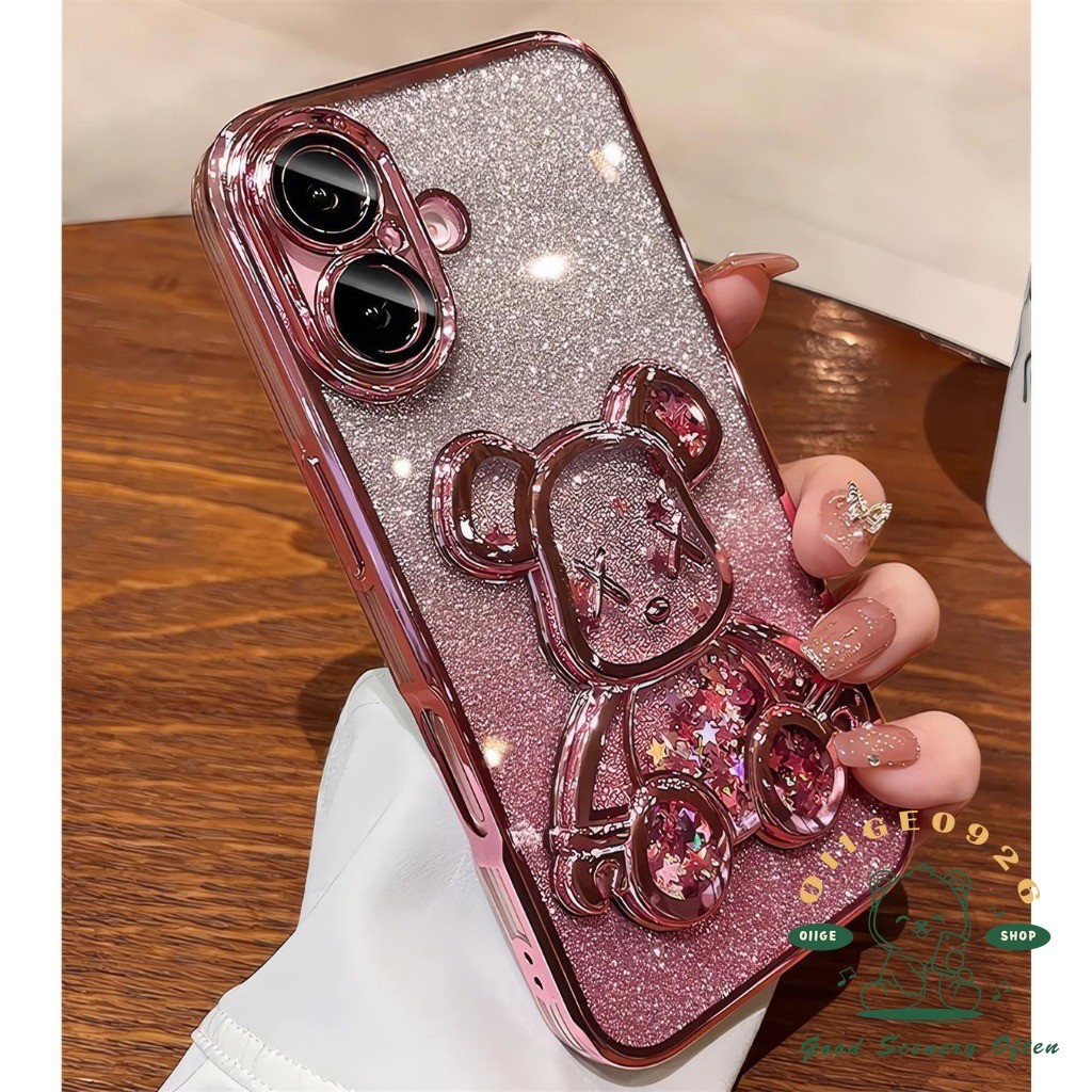 【 Ốp lưng iphone16 】 Ốp điện thoại hình gấu cát lún mới iphone16 Pro Max 15 14 13 12 11 cho vỏ iPhone Vỏ mềm silicon TPU chống sốc