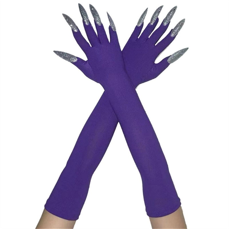 Dasbsug 2 Chiếc Halloween Vui Nhộn Găng Tay Quái Vật Đáng Sợ Mặt nạ Găng Tay Dài Cosplay Cung Cấp Cho Người Khuyết Tật Tăng Cường