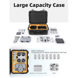 Dành Cho DJI NEO Hộp An Toàn Chống Nước Bảo Vệ Túi Bảo Vệ Ngoài Trời Dung Tích Lớn Vali Phụ Kiện