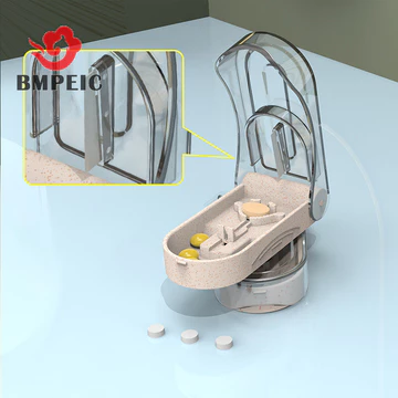 Bmpeic 1 Chiếc Di Động Máy Cắt Thuốc Chia Thuốc Bảo Quản Máy Tính Bảng Bộ Chia Cắt Máy Thái Tại Nhà Hộp Đựng Thuốc Hộp Đựng Thuốc Mới