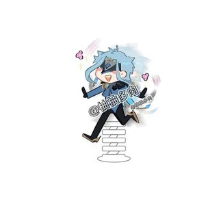 Ii Dottore Đứng Anime Móc Khóa Genshin Tác Động Móc Chìa Khóa Nữ Sáng Tạo In Quyến Rũ Hình Mẫu Tấm Chìa Khóa Acrylic Quà Tặng