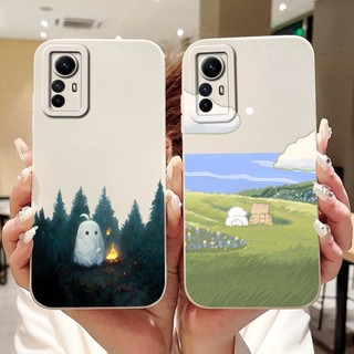 Ốp bảo vệ ống kính Xiaomi Redmi Note 12S Redmi Note12S Vỏ điện thoại silicon mềm hình gấu trúc dễ thương