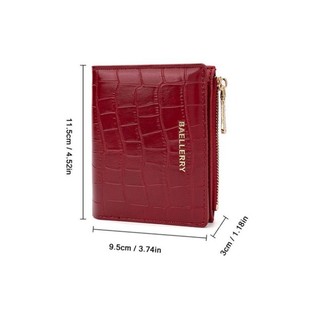 Ví nữ da PU dễ thương Khóa tinh tế có thể gập lại Hộp đựng nhiều thẻ Ví tiện lợi