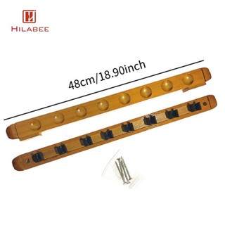 Giá đỡ bi-a HILABEE, giá đỡ gậy bi-a bằng gỗ cho 8 tín hiệu, treo tường