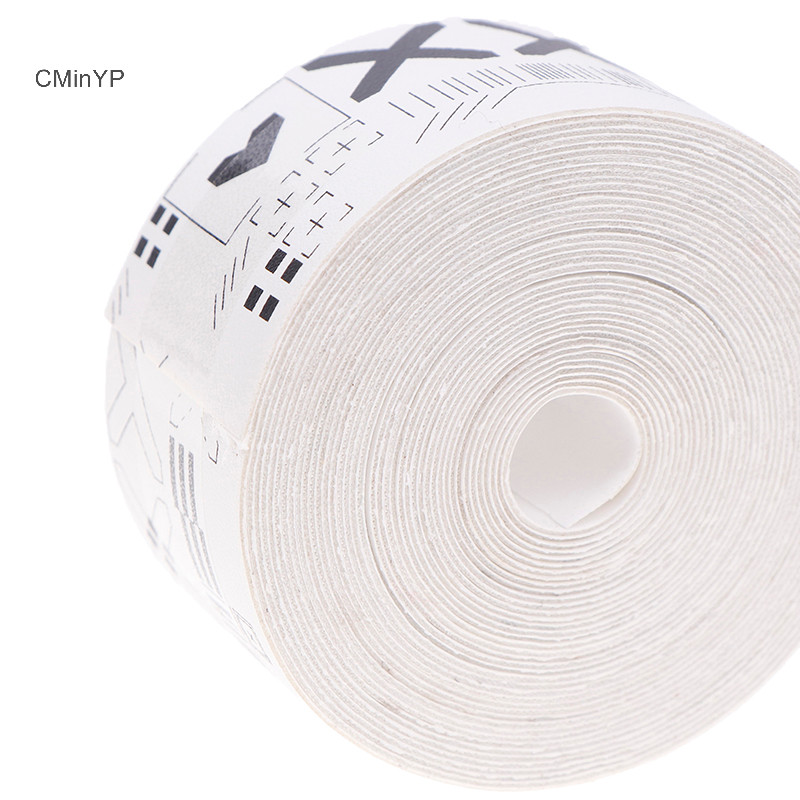 Cyinyp 1 Cuộn 500CM Đen Trắng In Hình Tennis Vợt Mái Chèo Top Băng Bảo Vệ Dán Cho Bãi Biển Pickleball Thể Thao Vợt Vinh Quang Một Phần