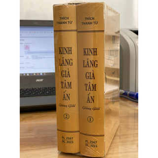 Sách - Kinh Lăng Già Tâm Ấn giảng giải ( bìa cứng) ( Bộ 2 cuốn)