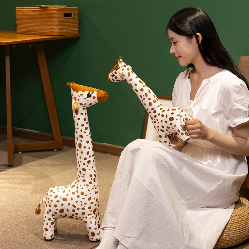 Kawaii Hươu Cao Cổ Đồ Chơi Sang Trọng Vui Nhộn Mô Phỏng Hươu Cao Cổ Sang Trọng Búp Bê Sáng Tạo Lớn Hươu Cao Cổ Thú Nhồi Bông Gối Mềm Mại Cho Bé Làm Dịu Búp Bê Trang Trí Phòng Ngủ Nhà Búp Bê Trẻ Em Quà Tặng Sinh Nhật Quà Tặng Giáng Sinh