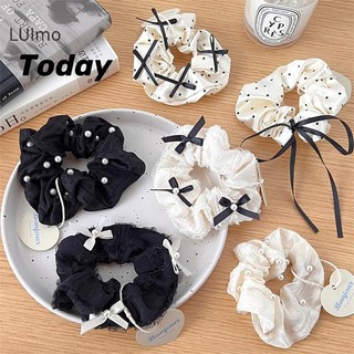 Luimo Thời Trang Hợp Thời Trang Nơ Scrunchies Dành Cho Nữ Bé Gái Co Giãn Đuôi Ngựa Giá Đỡ s Ngọt Ngào Tóc Tinh Tế Phụ Kiện Tóc SBS