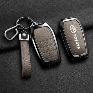 Dành Cho Xe Toyota Hilux Conquest 2023 -2024 / Fortuner / Hilux G 2024 / Land Cruiser Không Cần Chìa Khóa Từ Xa Hợp Kim Kẽm Da Bảo Vệ Toàn Diện Vỏ Chìa Khóa