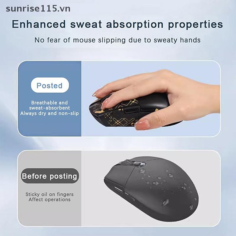 Srvn Mouse Grip Tape Slide Sticker Chống Trơn Trượt Mồ Hôi Chuột Chống Trơn Trượt Miếng Dán Cho G304 G102.