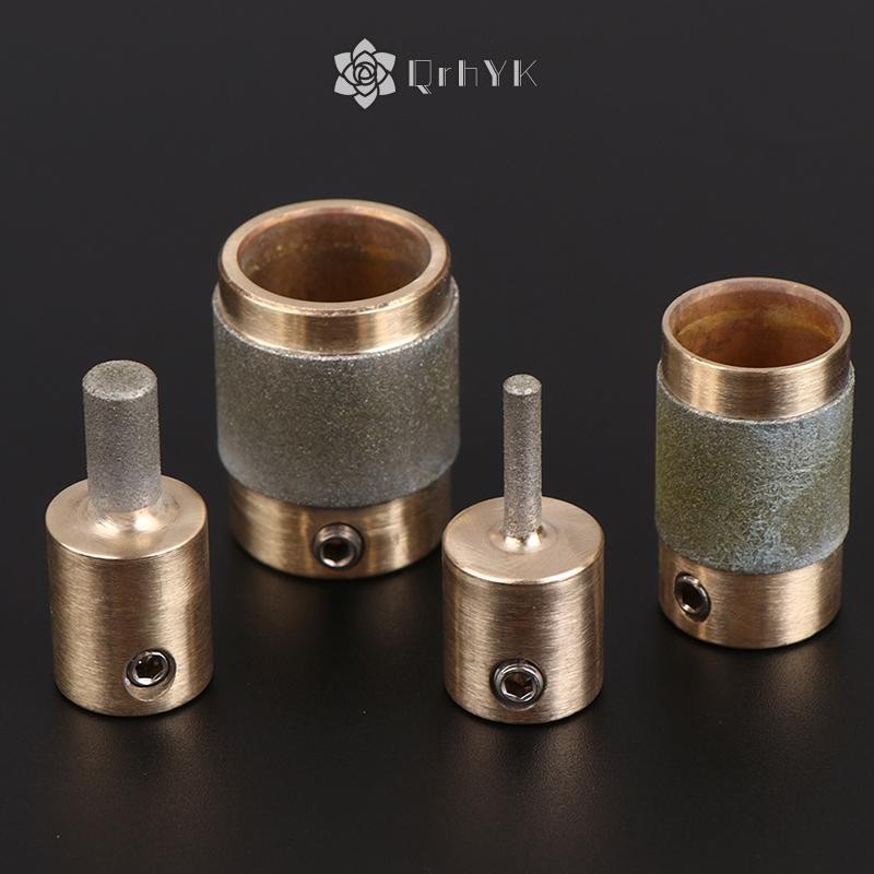 Qrhyk 1 '' 1 / 4 '' 3 / 4 "1 / 8 '' MCB01 MCB34 MCB18 MGB14 Mũi mài thủy tinh màu tiêu chuẩn bằng đồng thau Grit cho đá thủy tinh mới