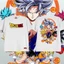 SY3 Dragon Ball Son Goku Saiyan Cosplay Vải Full Graphic Mùa Hè Áo Thun Cho Trẻ Em Anime Tay Ngắn Top YS3