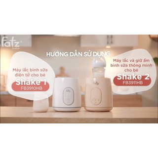 Máy lắc bình sữa điện tử thuận tiện Fatzbaby Fatz Shake 1 - FB3910HB, Shake 2 - FB3911HB