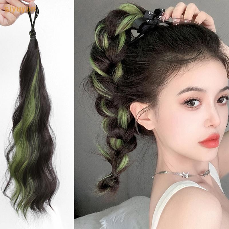 Siyuyan Nổi Bật Tổng Hợp DIY Gói Tóc Sóng Tóc DIY Tóc Bun Đuôi Ngựa Hiện Vật Đuôi Ngựa Tóc Nối Dài Hairpiece VN