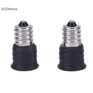 Gcdhome 2 Cái / 10 Chiếc Đen E12 Sang E14 Bóng Đèn Chuyển Đổi Đèn LED Giá Đỡ Đèn Adapter Ổ Cắm HOT