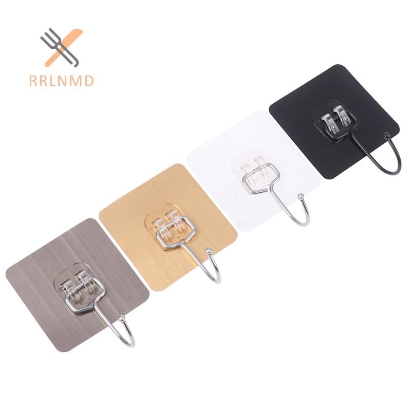 Rrlnmd 5 Cái Móc Lớn Chịu Lực Chống Thấm Nước Dính Móc Treo Tường Không Móng Tay Chống Thấm Nước Móc Treo Tường Cho Nhà Bếp Phòng Tắm MỚI