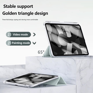 Ốp Lật Acrylic Y-Folding HD Cho Samsung Galaxy Tab S10 Lite 10.9inch 2025 SM-X400 X406B S10 FE Plus S9 S8 S7 FE A8 S6 Lite Vỏ Bảo Vệ Có Khe Cắm Bút