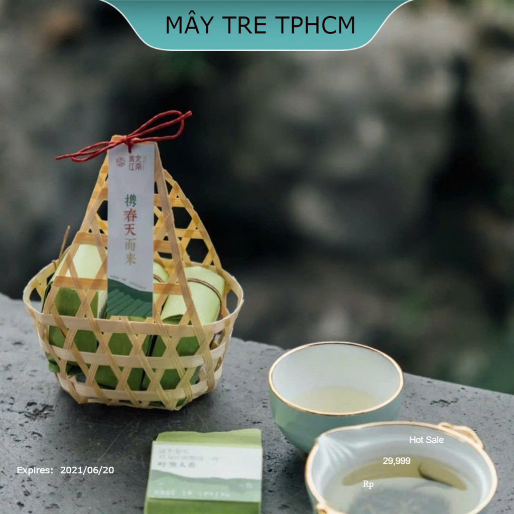 Giỏ mây tre mini, dùng đựng son môi, bánh kẹo quà tặng nhỏ gọn, độc đáo ...