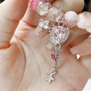 Hợp Kim Người Yêu Trái Tim Tua Rua Hoa Hồng Mặt Dây Chuyền diy Handmade Trang Sức Vòng Cổ Đính Hạt Phụ Kiện Chất Liệu