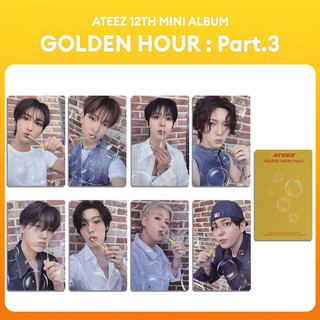 GC9 8 Cái / bộ Thẻ ATEEZ LOMO MINI ALBUM VÀNG GIỜ Phần 3 Bưu Thiếp Bộ Sưu Tập KPOP Stars Ngoại Vi CG9