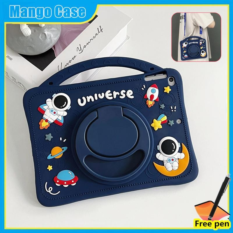 Ốp Lưng Tương Thích Cho infinix Xpad 20 Pro 2025 12 inchCasing Keo Mềm 360° Giá đỡ xoay có thể gập lại Vỏ chống sốc cầm tay