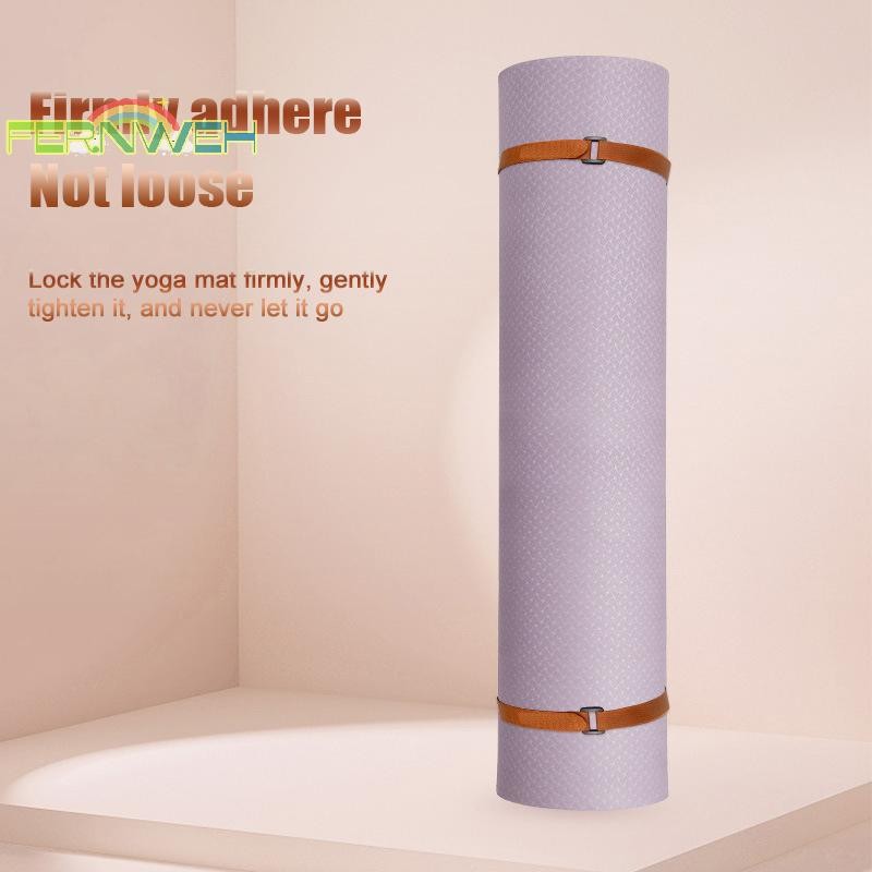 [Fernweh] Dây đeo thảm tập Yoga có thể điều chỉnh có dây buộc, Dây lưu trữ phụ kiện tập thể dục chống trượt, Vòng móc cà vạt Bungee co giãn [MỚI]
