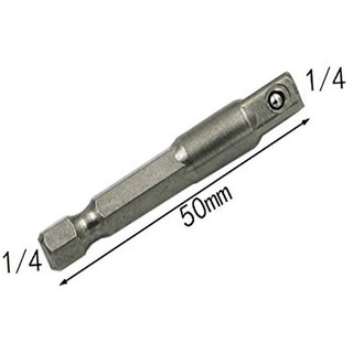 Bộ chuyển đổi ổ cắm thép Chrome Vanadi Chuôi lục giác 1 / 4 "3 / 8" 1 / 2 "Bộ thanh mũi khoan mở rộng Dụng cụ điện