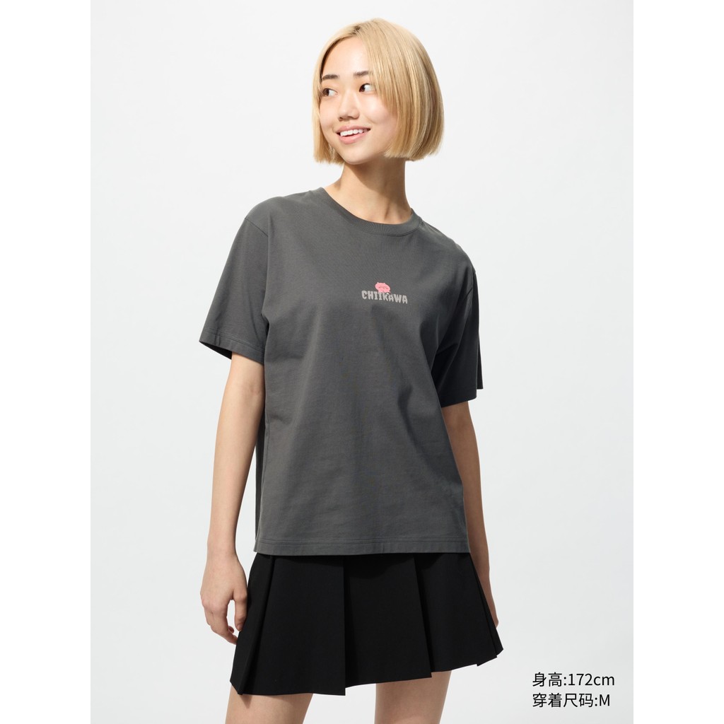 Áo thun unisex 100% cotton, phong cách rộng rãi, họa tiết hoạt hình, cổ tròn tay ngắn, phù hợp nam nữ