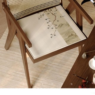 Mới Phong Cách Trung Quốc Ice Silk Đệm Mùa Hè Thoáng Khí Mát Đệm Văn Phòng Sedentary Đệm Mát Thảm Đệm Mông Đệm Ghế Đệm NNZI