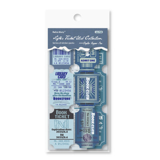 JIANWU Bill Series Vintage Tem Nhãn Phong Cảnh Chất Liệu Cắt Dán Sáng Tạo DIY Tạp Chí Sổ Lưu Niệm Văn Phòng Phẩm