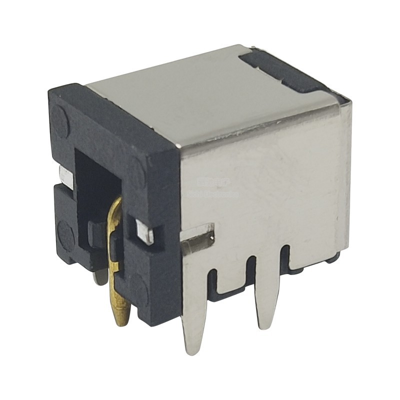 DC007B DC-007B Ổ cắm máy tính xách tay điện có vỏ đồng Giá đỡ lõi kim đồng 5.5 * 2.1 / 2.5mm